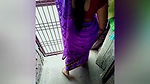 Desi slim bhabhi cought alone at her home terrace