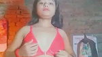 Village wife open her dress
