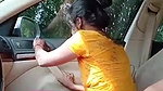 Blowjob inside car