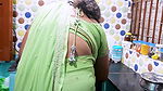 SEXY MALLU BIG BOOBS BHABI DOING WORK IN HOME, DEBORJI DON’T CONTROL HIMSELF TO SEEING HER, BIG BOOBS MALLU BHABI