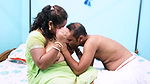 SEXY MALLU BIG BOOBS BHABI DOING WORK IN HOME, DEBORJI DON’T CONTROL HIMSELF TO SEEING HER, BIG BOOBS MALLU BHABI