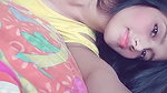 Village young girl teasing selfshot