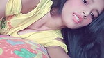 Village young girl teasing selfshot