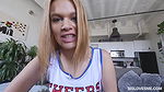 Sensual cheerleader Kendall Kross roughly fucked by a big boner