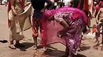 Aunty Lifting Saree Outdoor Captured Hidenly