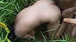 Beautiful girl fucking in jungle