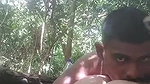 Mature couple fucking in jungle