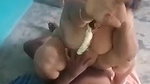 Paid randi riding, another man recording