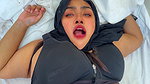 Arab Stepmom Come from office & takes off hijab & burqa & rests on bed Then stepson tickles her Pussy & helps her orgasm – Sex