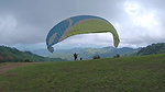 While PARAGLIDING