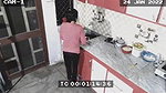 Owner and maid caught in cctv