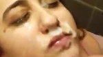 Cumshot on face