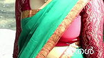 malayali vlogger Ashitha Vinod Sexy big dep navel in green saree