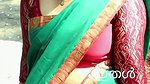 malayali vlogger Ashitha Vinod Sexy big dep navel in green saree
