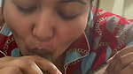 Desi Wife Making Husbands Limp Dick Hard by Blowjob