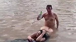 Mature couple fucking in River