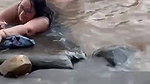 Mature couple fucking in River
