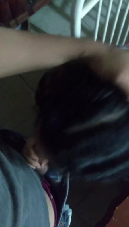 Horny Girlfriend Giving Blowjob And Stand Fucking