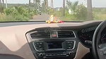 Sexy indian wife showing bOObs while driving car