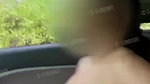 Sexy indian wife showing bOObs while driving car