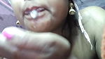 Cum in mouth  Eating Cum my Bhabhi