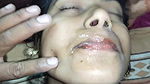 Cum in mouth. Bhabhi Eating Cum