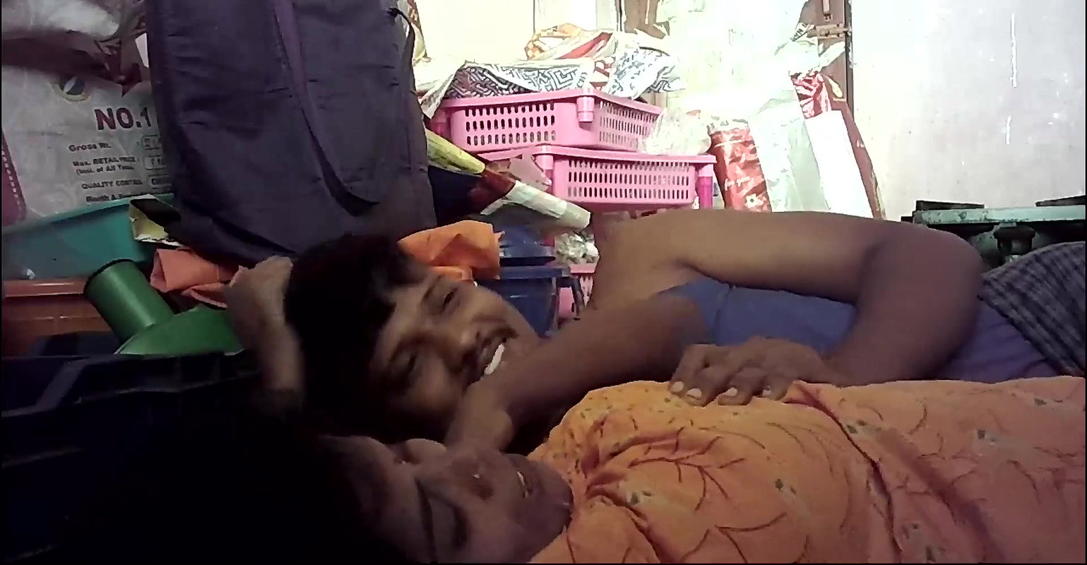 Indian wife kissing ass and romantic