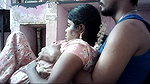 Indian wife kissing on and boobs pressing123