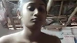Village girl making video for lover