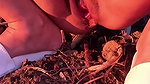 Desi couple college guy bangs his GF’s pussy outdoors in Tamil sex