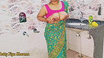Step Sister Share a Bed in green saree with Step Brother in a Hotel Room