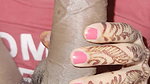 Desi bhabhi giving blowjob devar with hand mehandi karwa chauth special