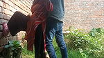 Indian hot girlfriend gets fucked by her boyfriend outdoor hard-core Desi sex video