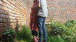 Indian hot girlfriend gets fucked by her boyfriend outdoor hard-core Desi sex video