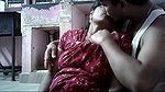 Indian hot house wife kissing and boobs pressing