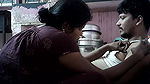 Indian house wife hugs and kissing