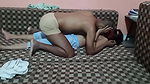 Fucked the Indian Bhabhi, made her lie down on the sofa and then inserted the entire penis inside