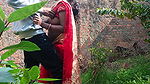 Newly married hot Indian bhabhi outdoor real sex video