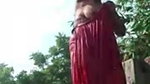Village aunty outdoor video call fingering with here boyfriend