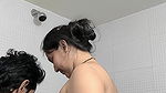 Desi couple romance in bathroom