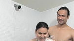 Desi couple romance in bathroom