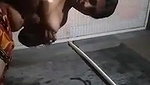 Indian hot house wife bathing video full open