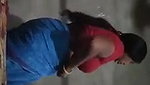 Indian hot house wife open clothing show
