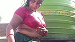 Desi Village house wife bathing video full open