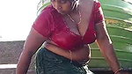 Desi Village house wife bathing video full open