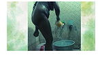 Tamil lady Bathing video