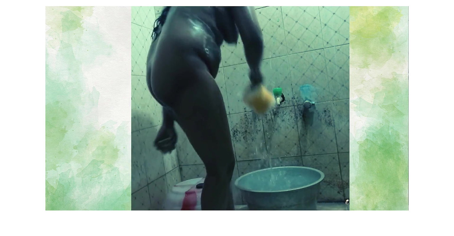 Tamil lady Bathing video