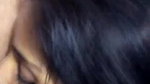 Beauty wife giving quick blowjob in bathroom