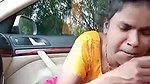 Desi sexy bhabi on car