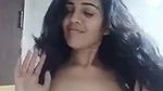 Sri Lankan Girl with Big Round Boobs Showing Her Ass to Her BF